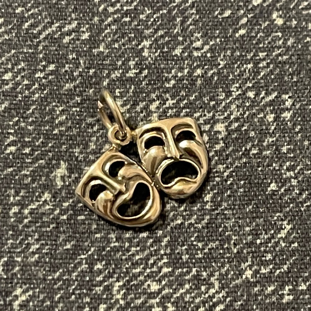 Retired James Avery Drama Theatrical Mask Charm